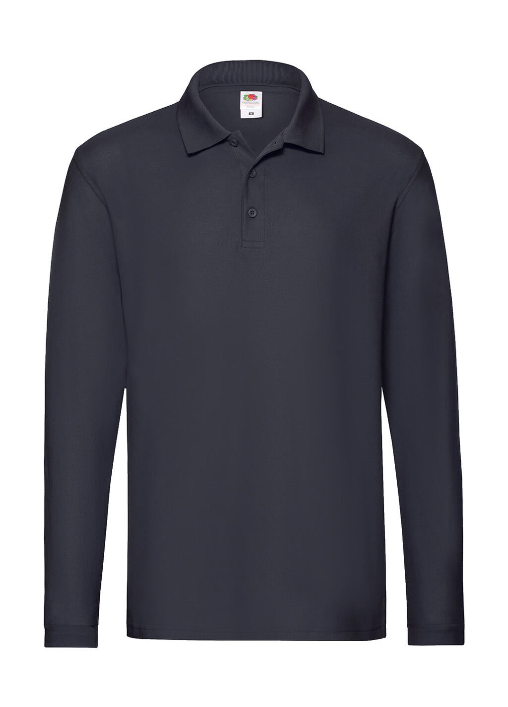 Premium Long Sleeve Polo in Farbe Deep Navy