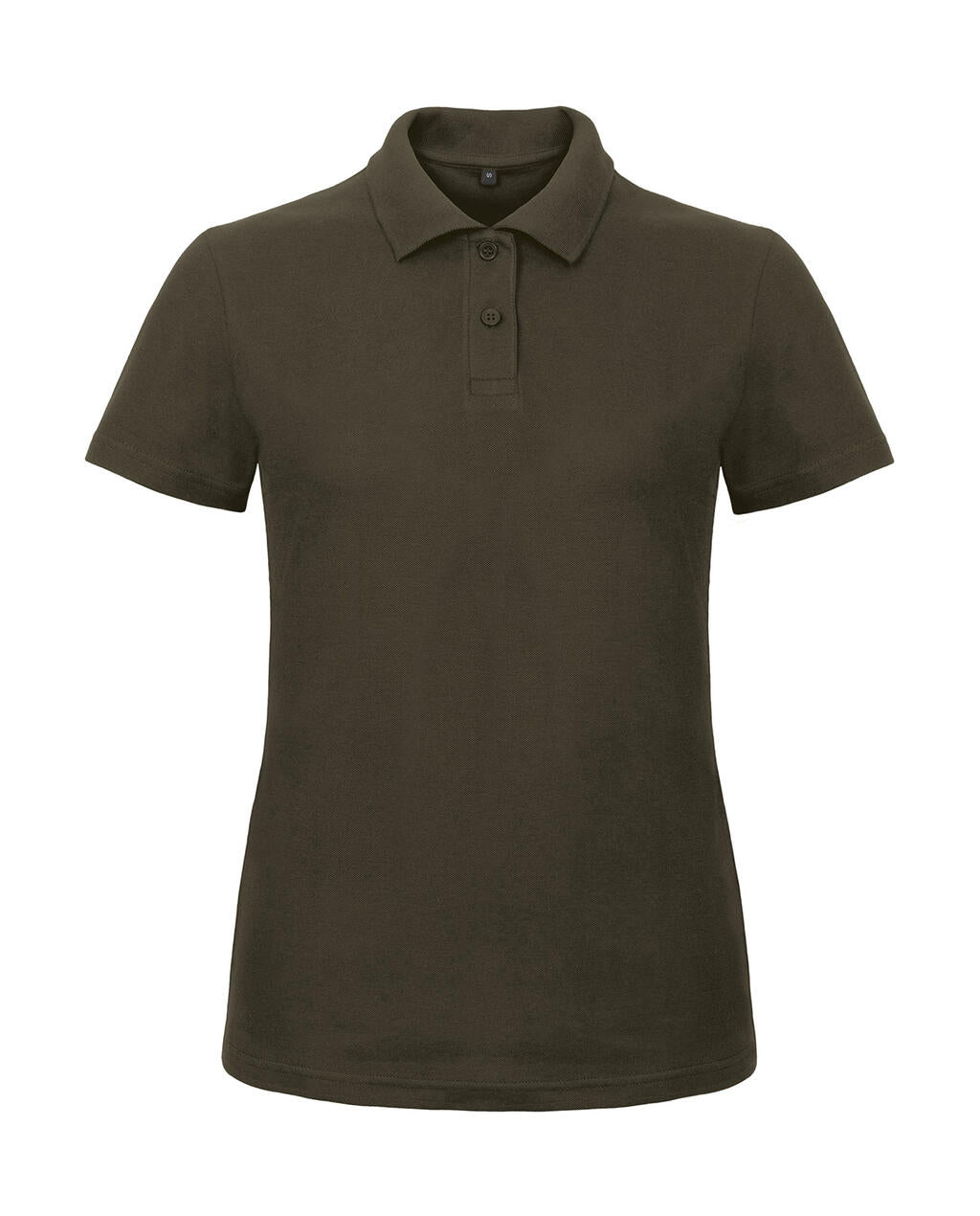 ID.001/women Piqué Polo Shirt in Farbe Brown
