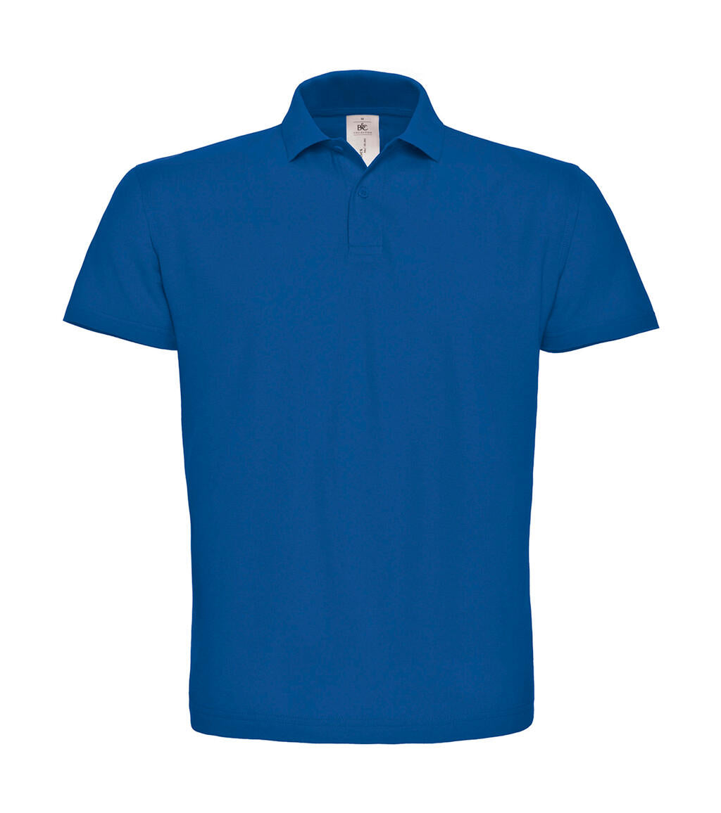 ID.001 Piqué Polo Shirt in Farbe Royal