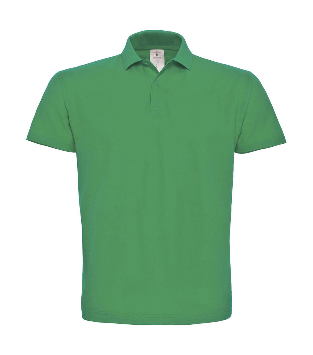 ID.001 Piqué Polo Shirt in Farbe Kelly Green