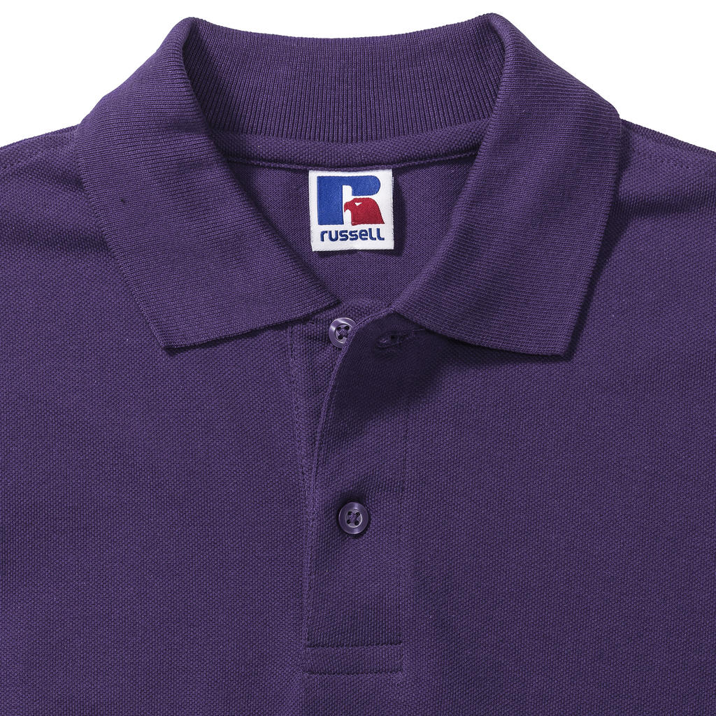 Men's Classic Cotton Polo in Farbe White