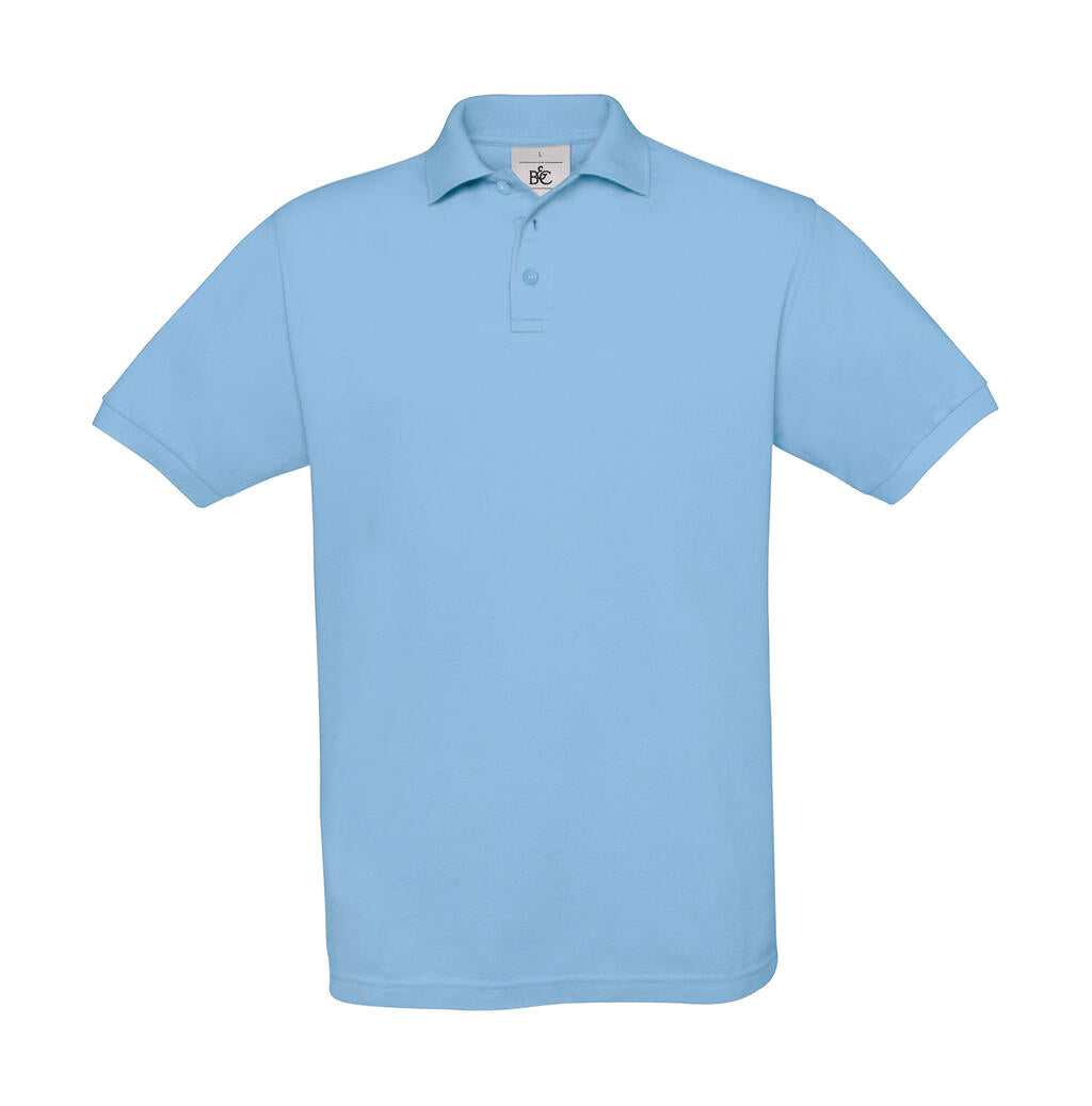 Safran Piqué Polo in Farbe Sky Blue