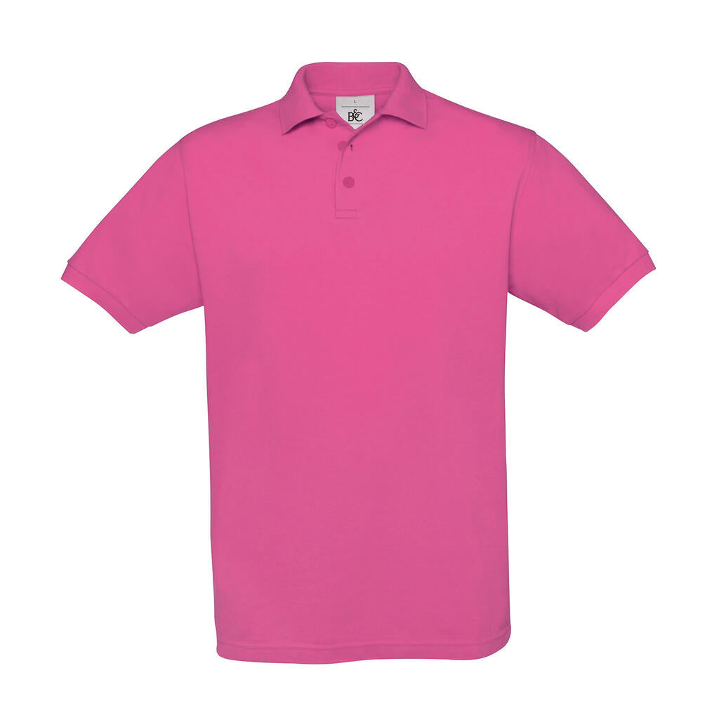 Safran Piqué Polo in Farbe Fuchsia