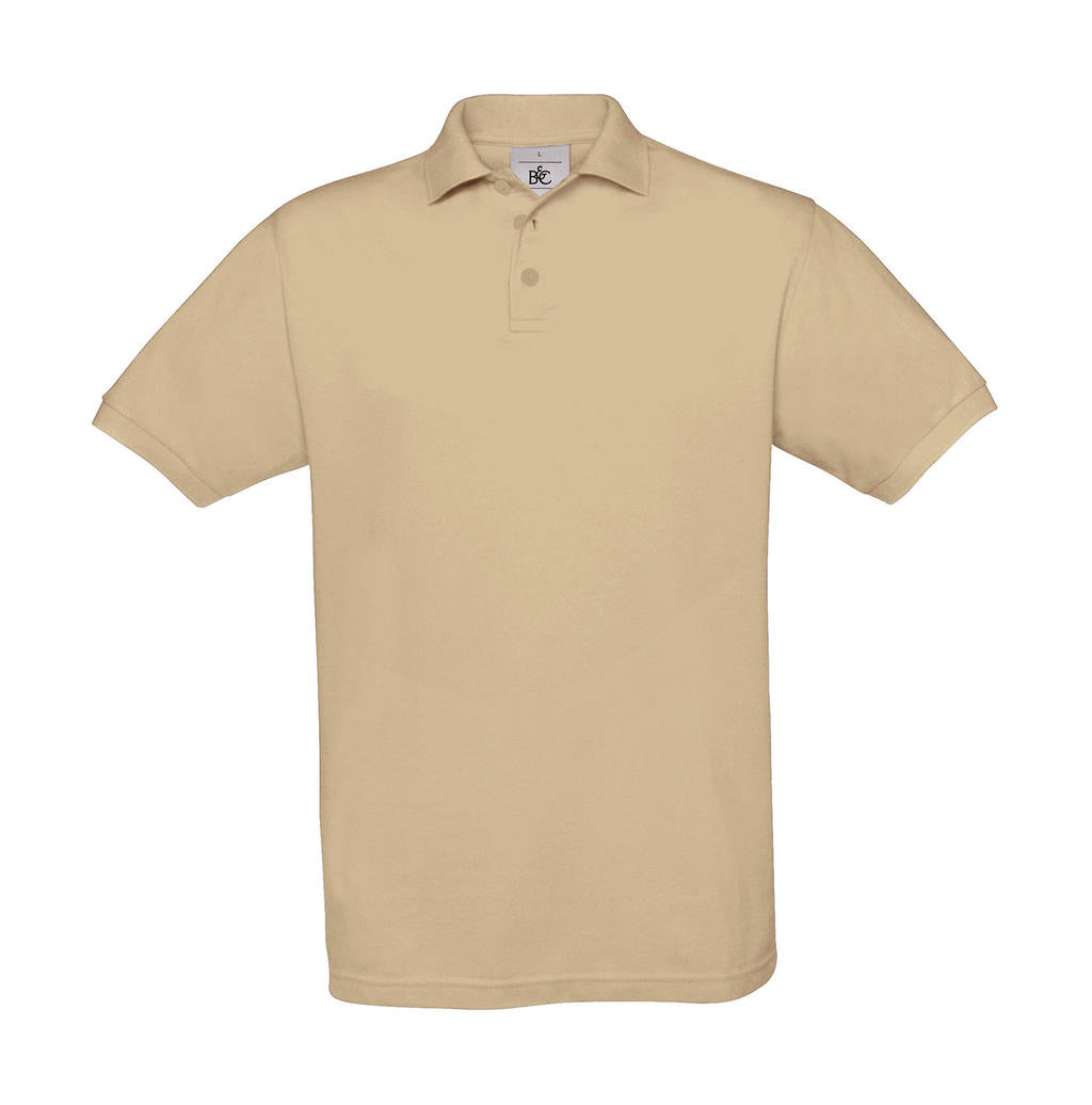 Safran Piqué Polo in Farbe Sand