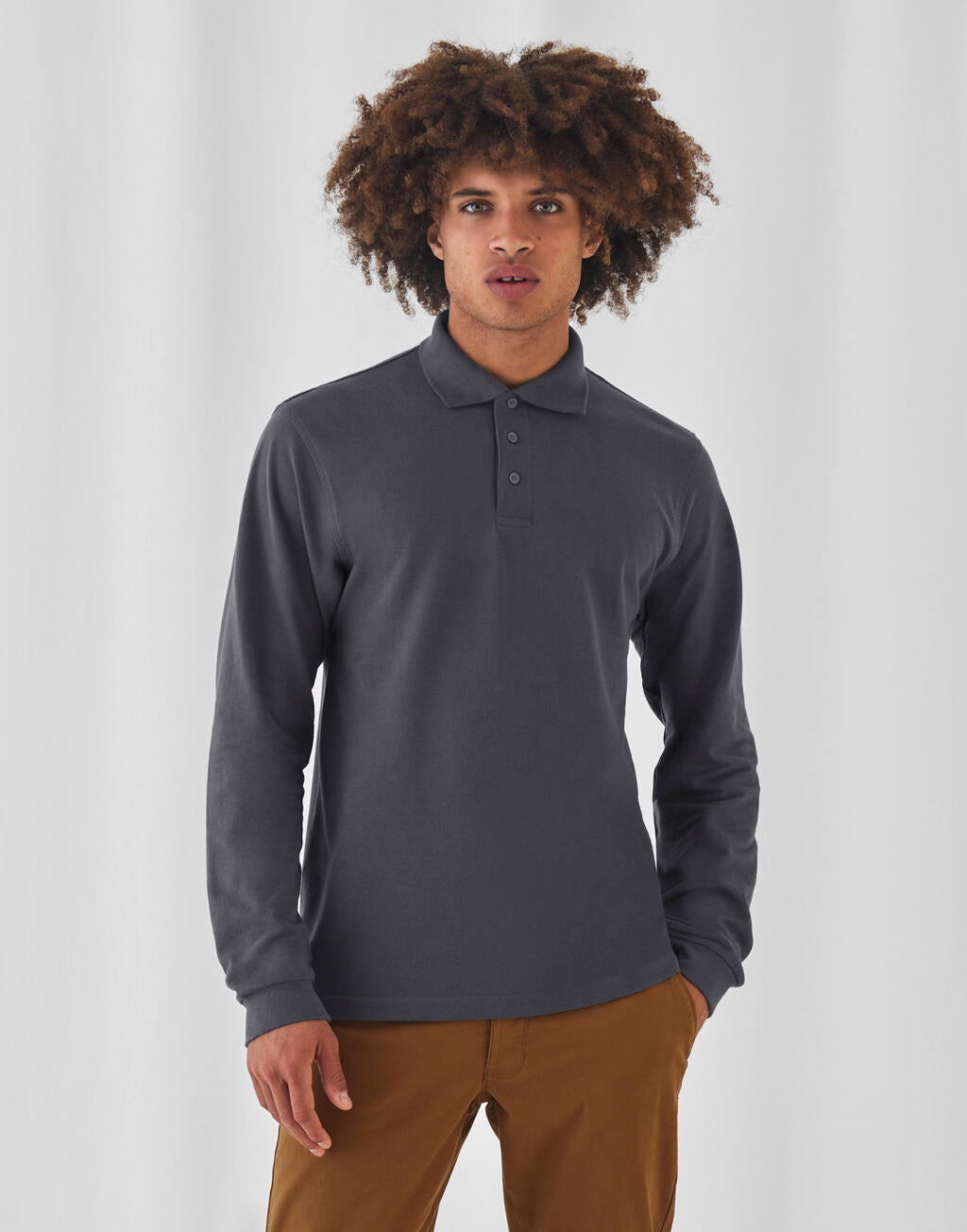 Heavymill LSL Polo in Farbe Black