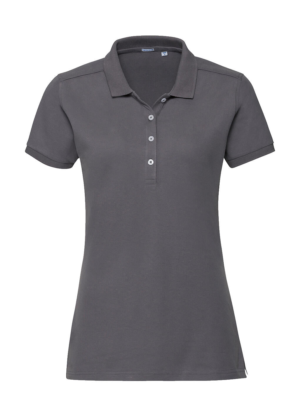 Ladies' Fitted Stretch Polo in Farbe Convoy Grey