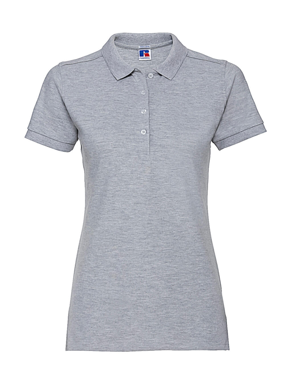 Ladies' Fitted Stretch Polo in Farbe Light Oxford