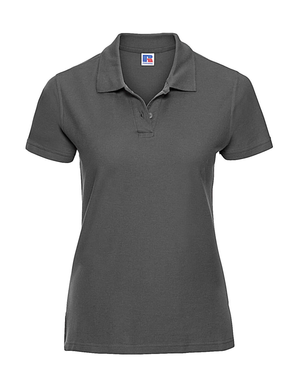 Ladies' Ultimate Cotton Polo in Farbe Titanium