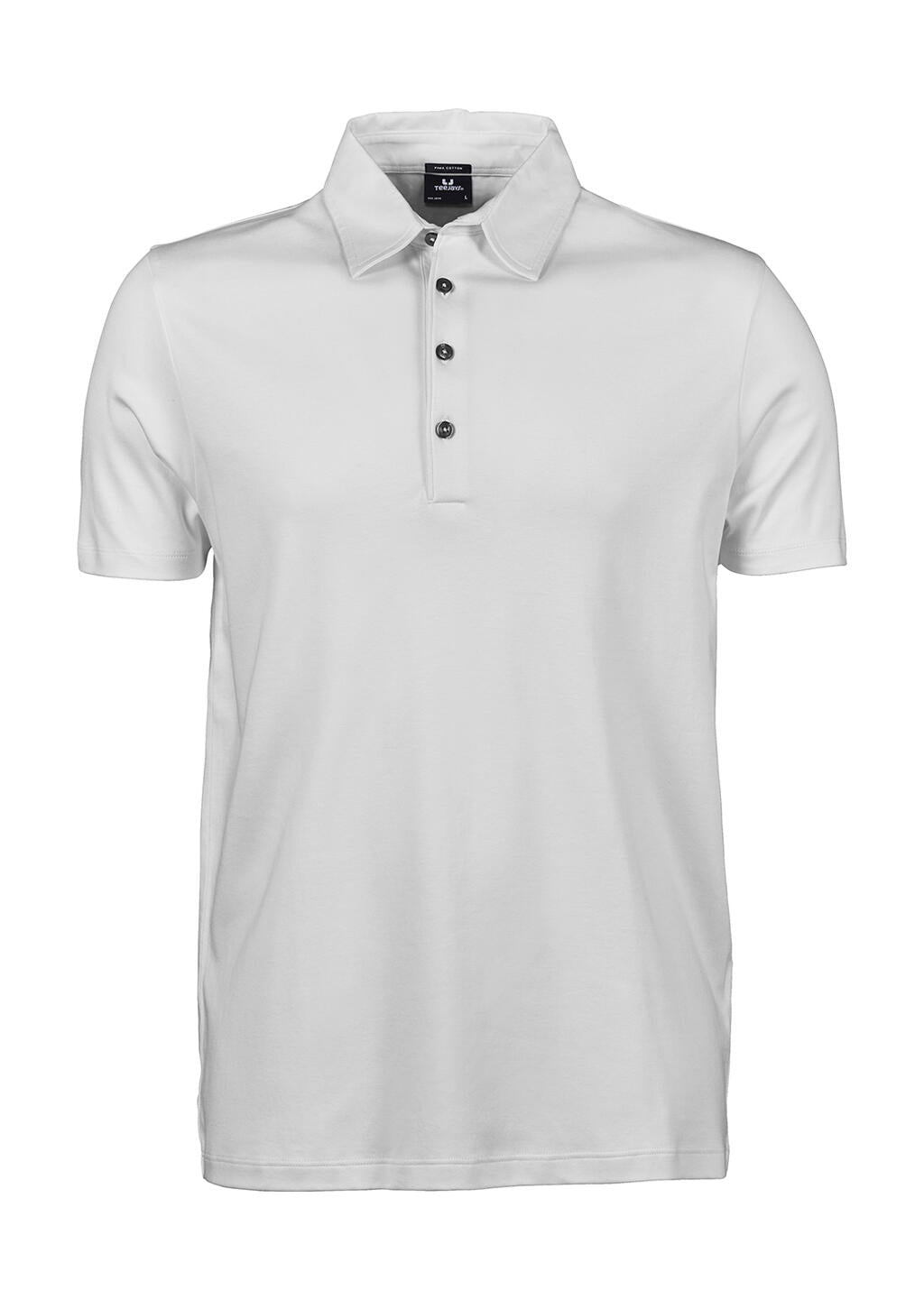 Pima Cotton Polo in Farbe White