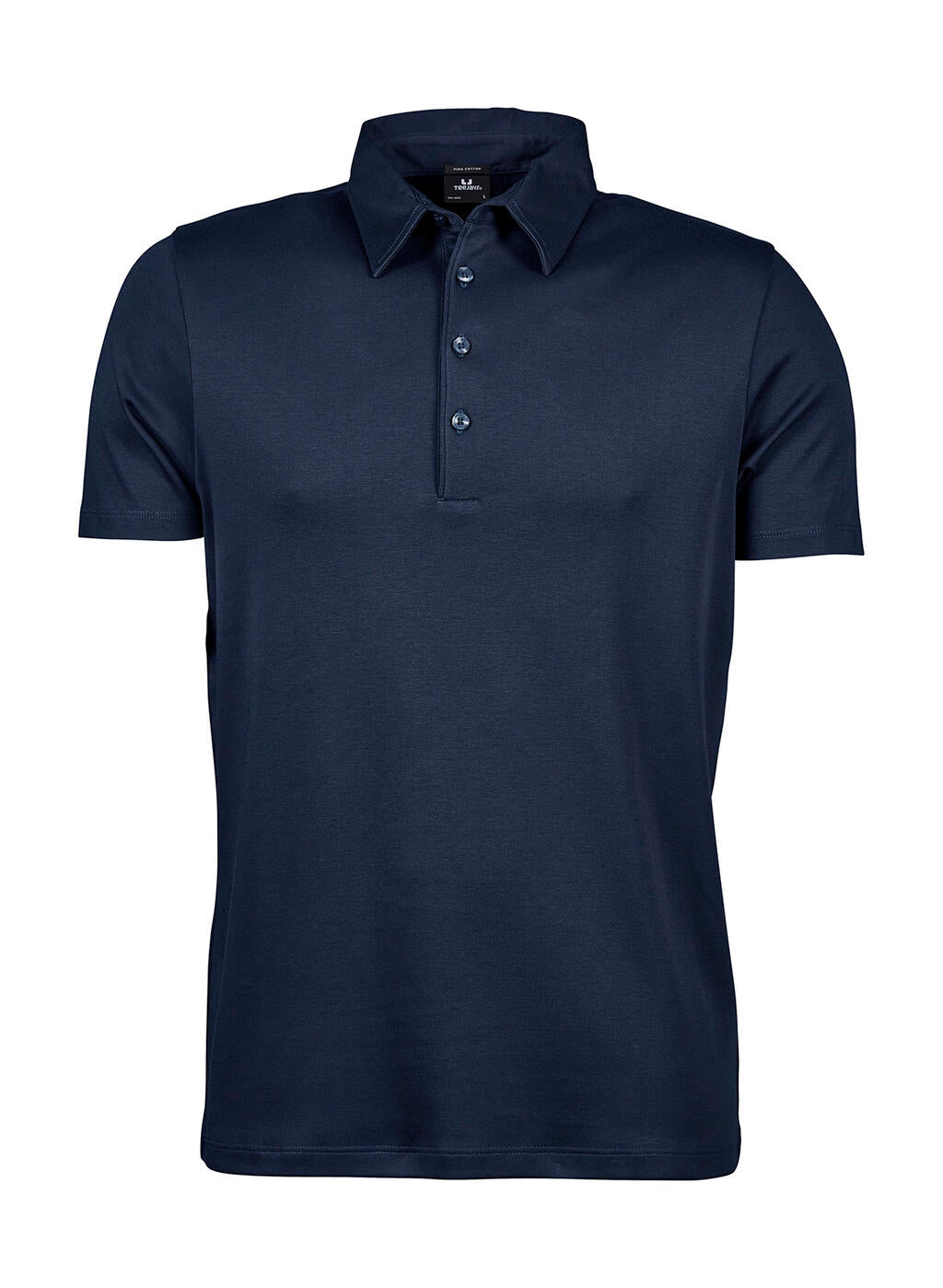 Pima Cotton Polo in Farbe Navy