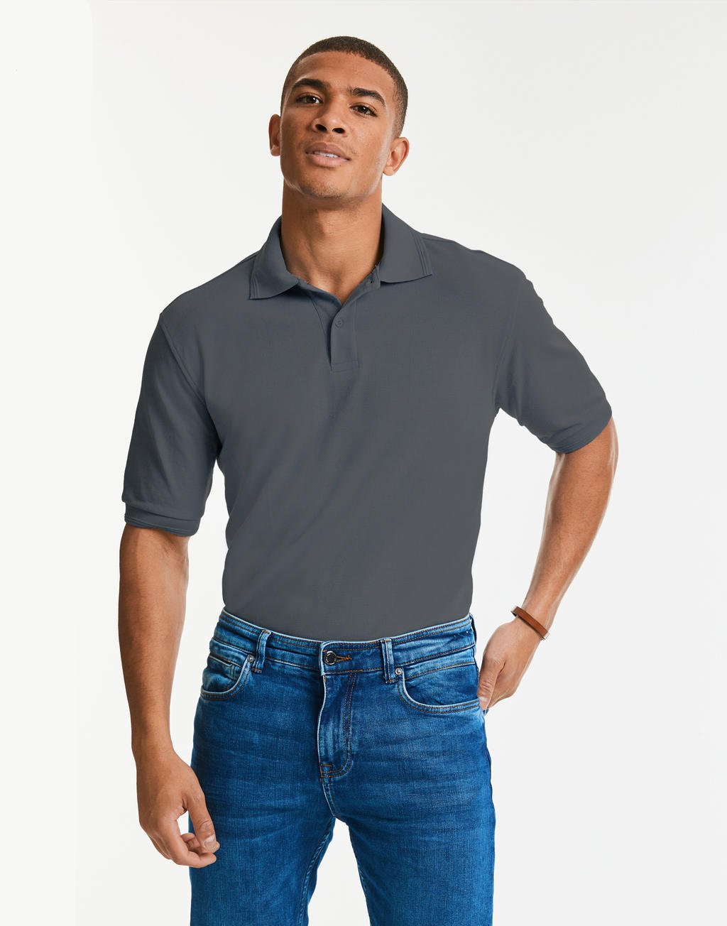 Hardwearing Polo - 5XL and 6XL in Farbe White
