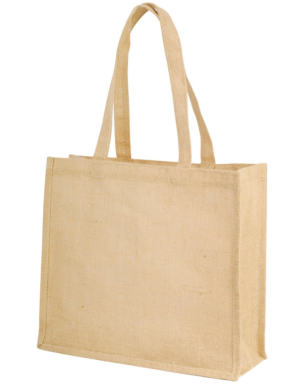 Calcutta Long Handled Jute Shopper Bag in Farbe Natural