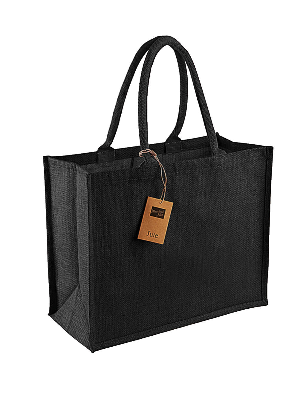 Classic Jute Shopper in Farbe Black/Black