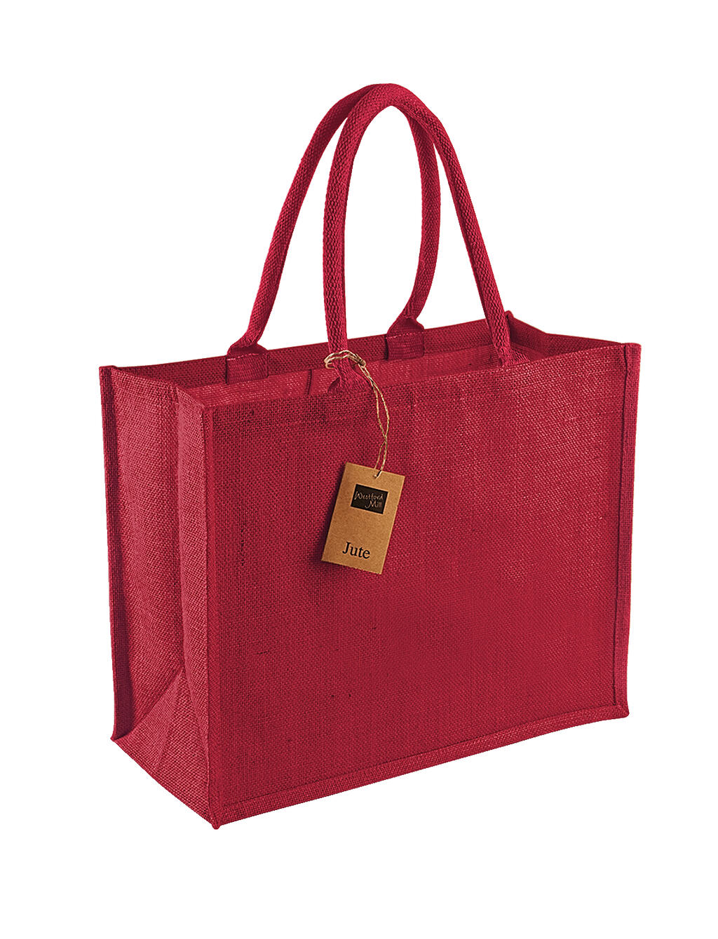 Classic Jute Shopper in Farbe Red/Red