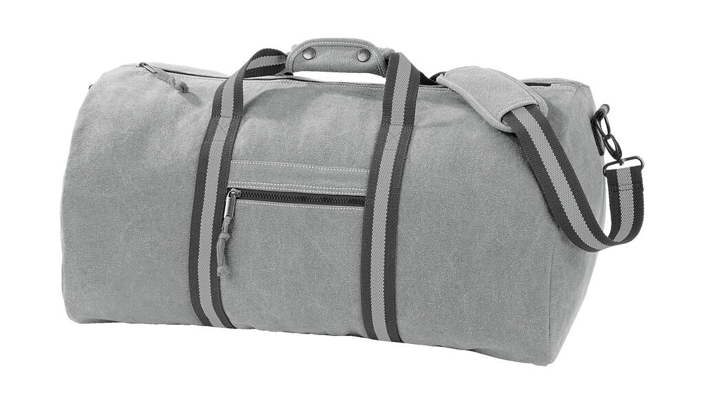 Vintage Canvas Holdall in Farbe Vintage Light Grey