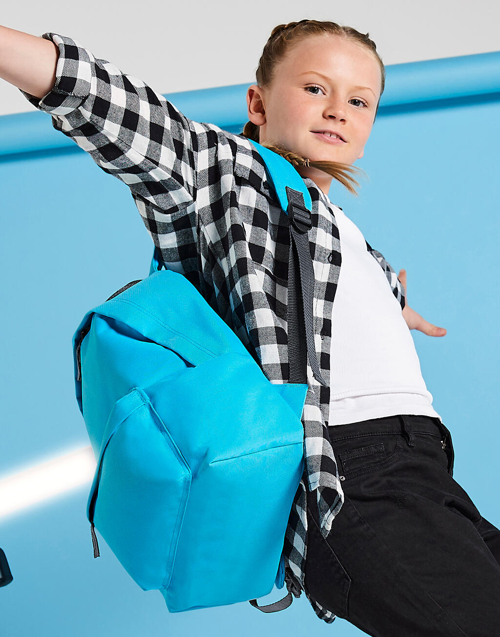 Junior Fashion Backpack in Farbe White/Graphite Grey
