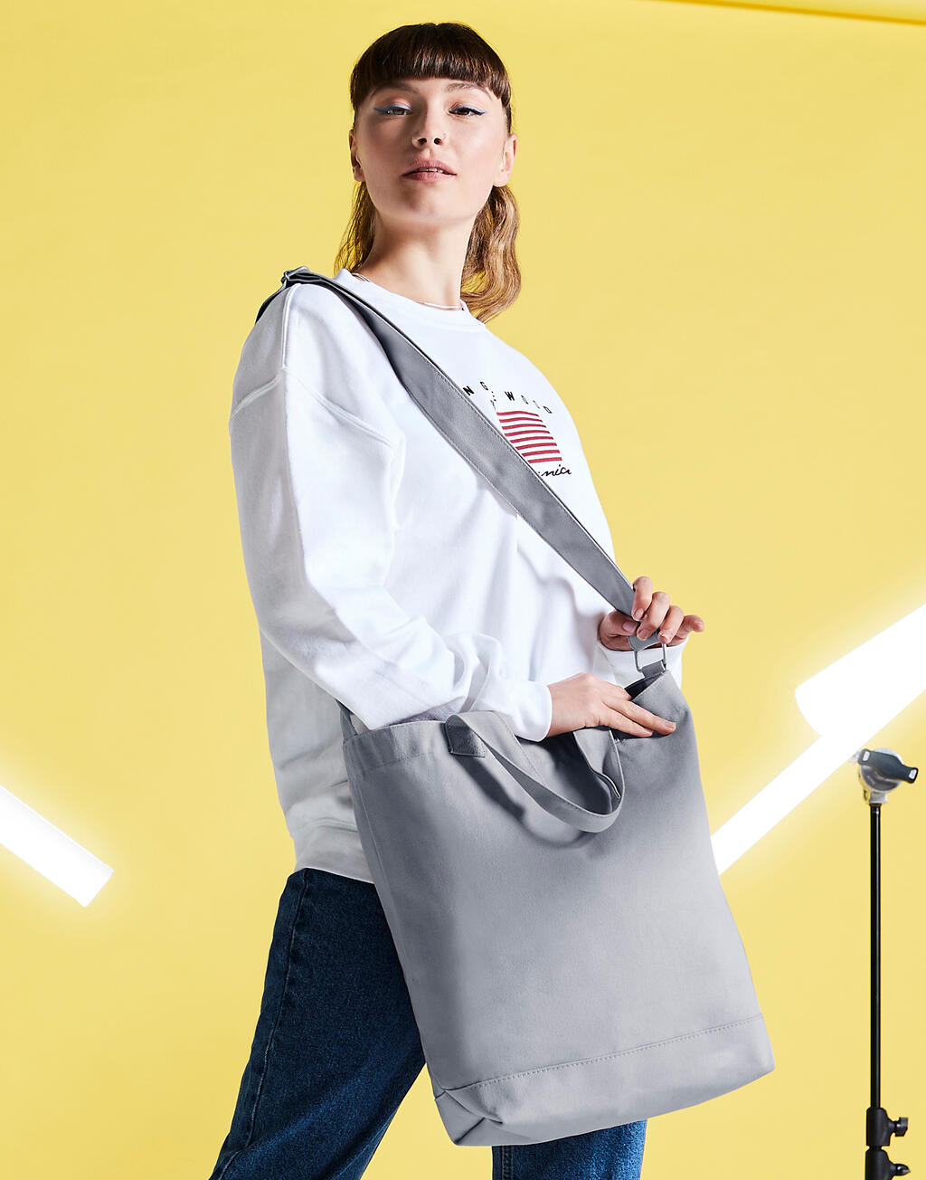 Canvas Day Bag in Farbe Natural