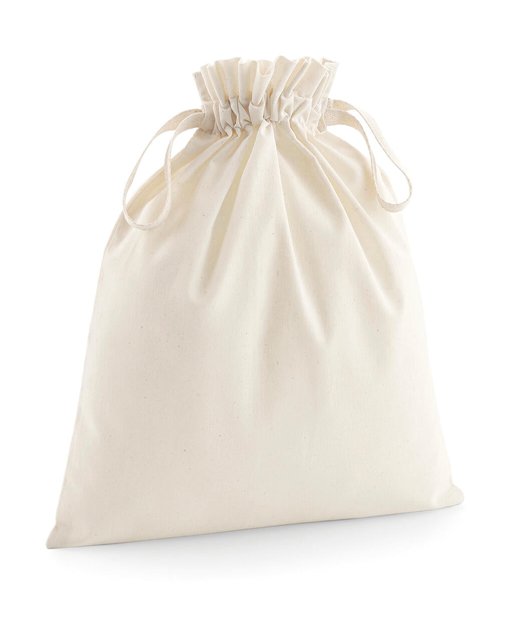 Organic Cotton Drawcord Bag in Farbe Natural