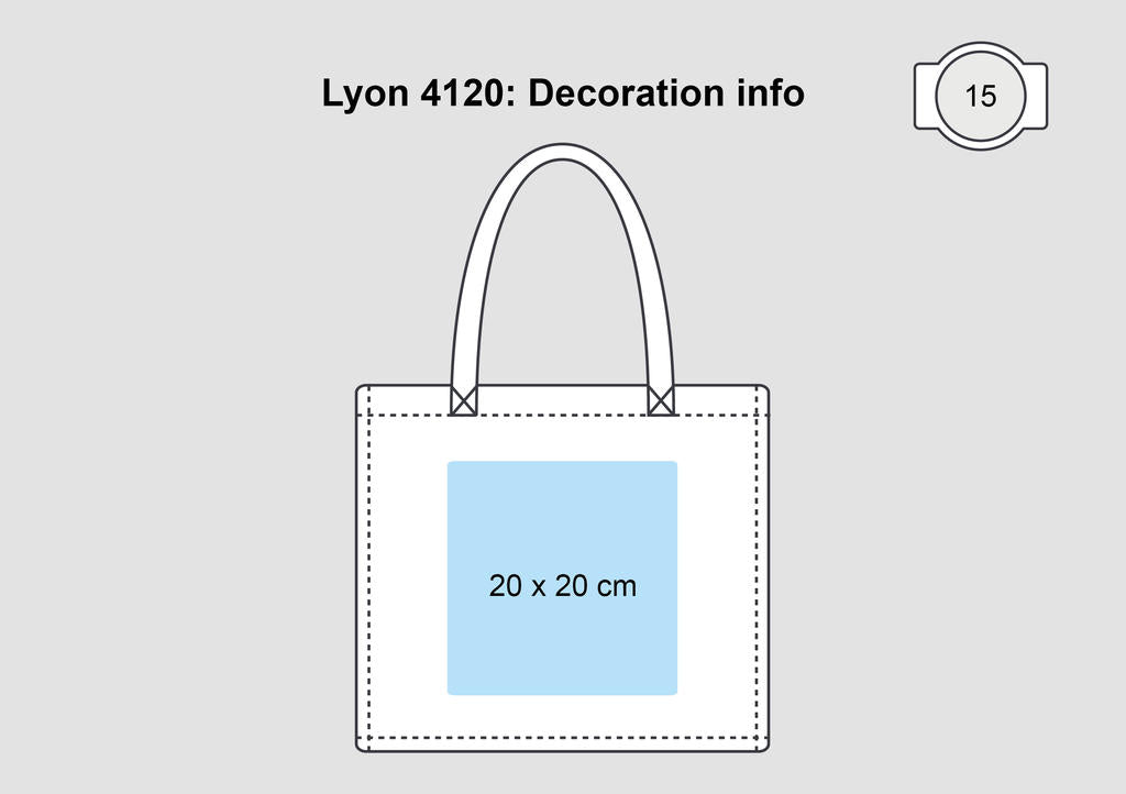 Lyon Non-Woven Shopper in Farbe White