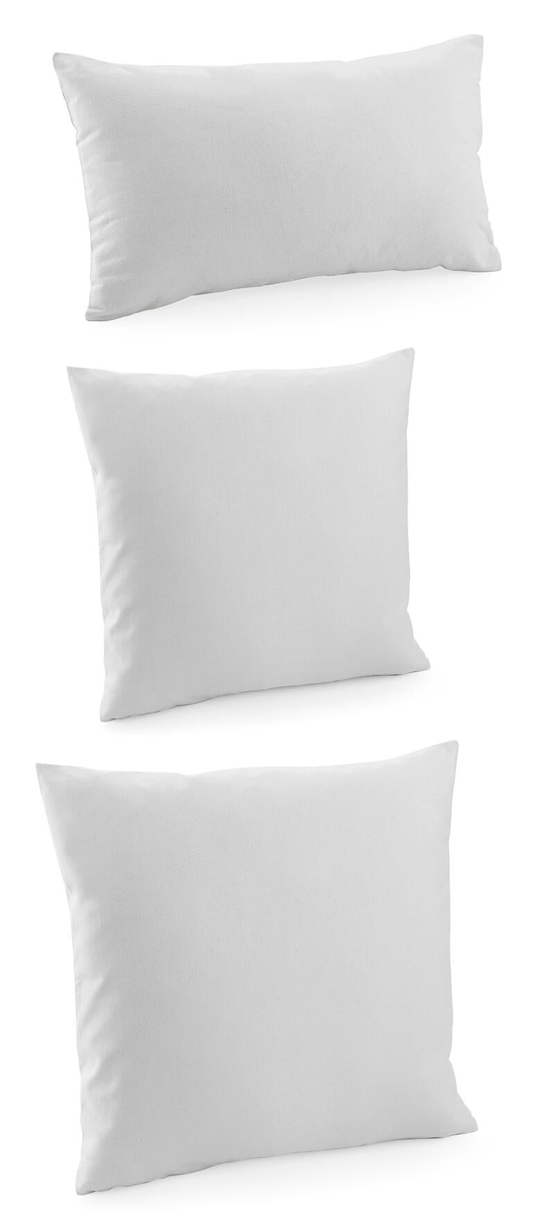 Fairtrade Cotton Canvas Cushion Cover in Farbe Light Grey