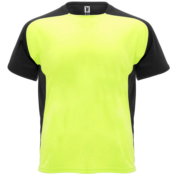 T-Shirt Bugatti in Farbe Fluor Yellow/Black