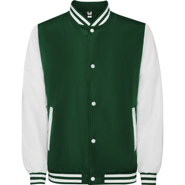 Jacke California Bottle Green/White in Farbe Flaschengrün
