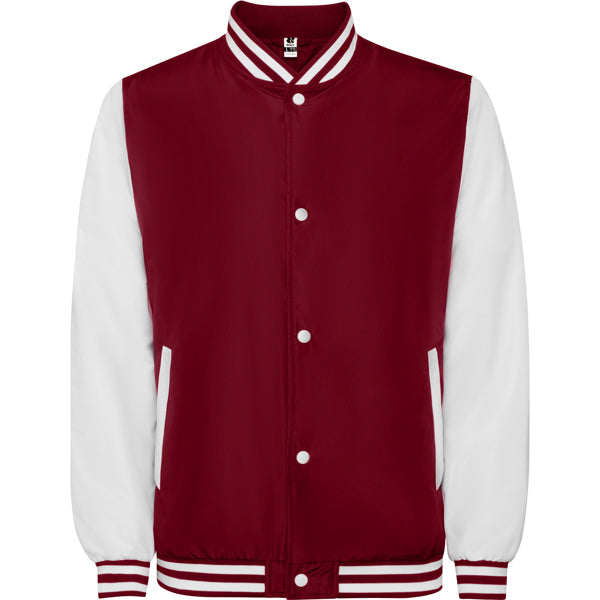 Jacke California in Farbe Garnet/White
