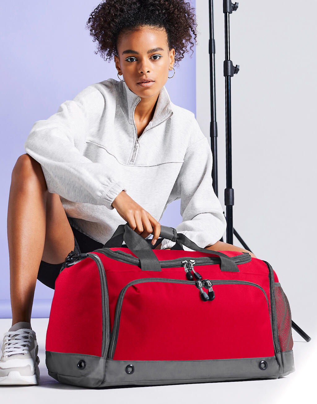 Athleisure Holdall in Farbe Black