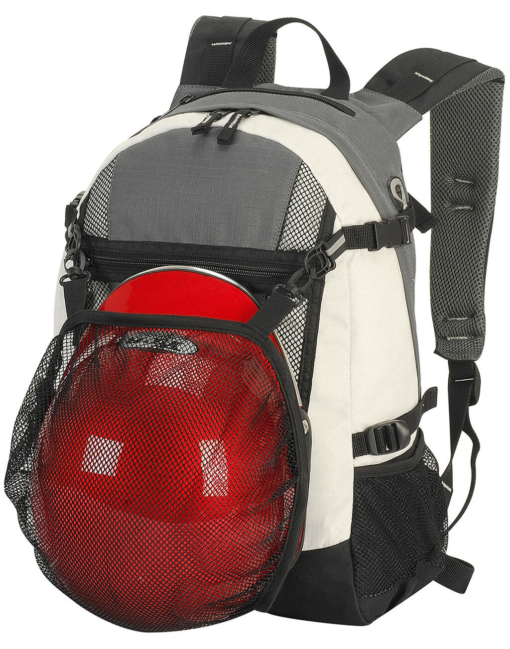 Indiana Student/ Sports Backpack in Farbe Dark Grey/Off White