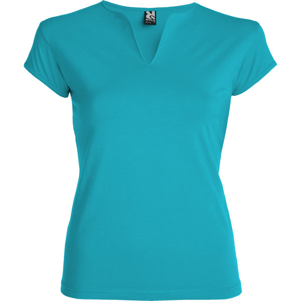 T-Shirt Belice in Farbe Turquoise