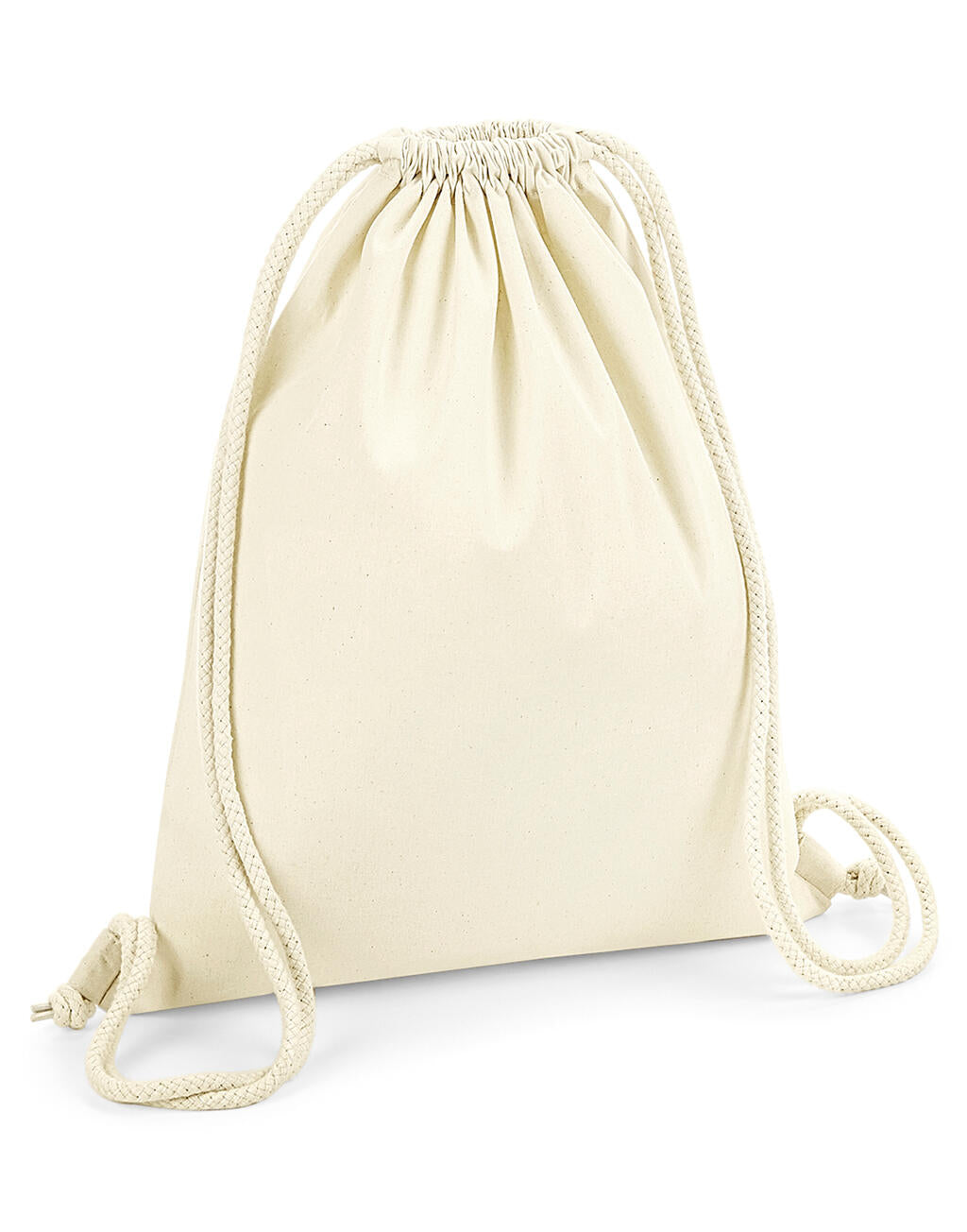 Organic Premium Cotton Gymsac in Farbe Natural