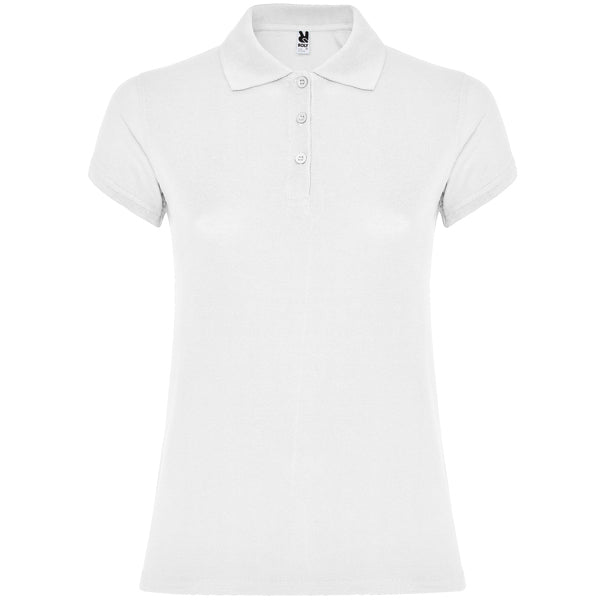 Poloshirt Star Woman in Farbe White