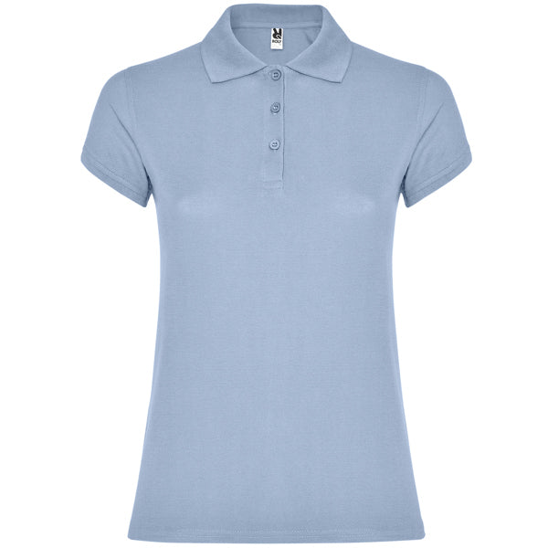 Poloshirt Star Woman in Farbe Zen Blue