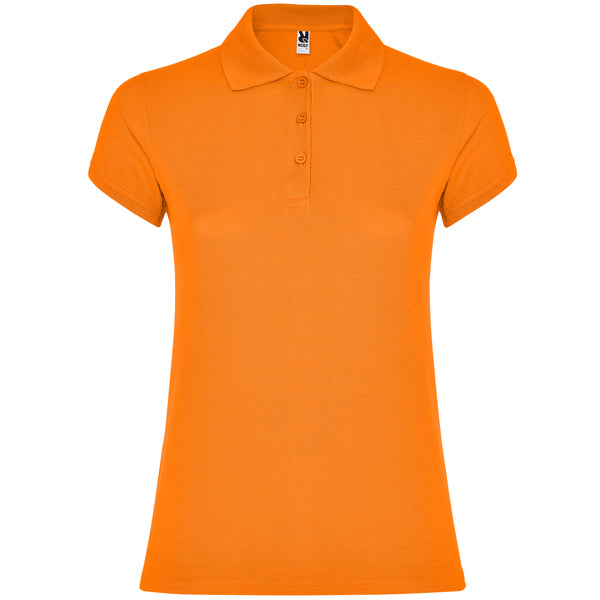 Poloshirt Star Woman in Farbe Orange