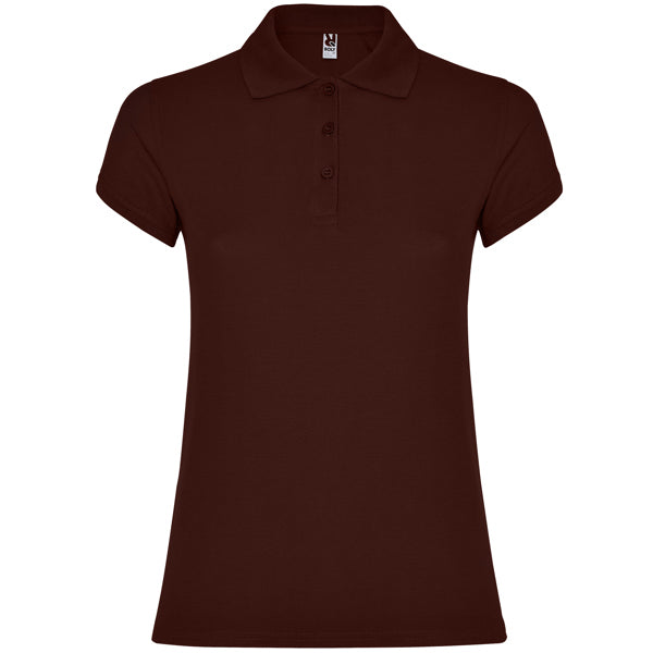 Poloshirt Star Woman in Farbe Chocolate