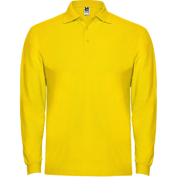 Langärmeliges Poloshirt Estrella in Farbe Yellow