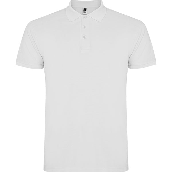 Poloshirt Star in Farbe White