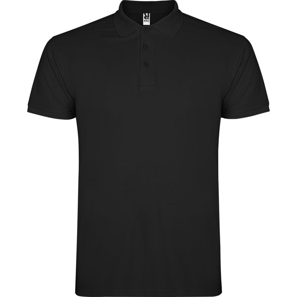 Poloshirt Star in Farbe Black