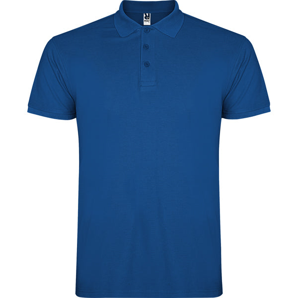 Poloshirt Star in Farbe Royal Blue