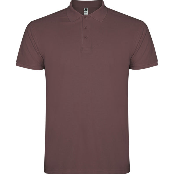 Poloshirt Star in Farbe Pale Red
