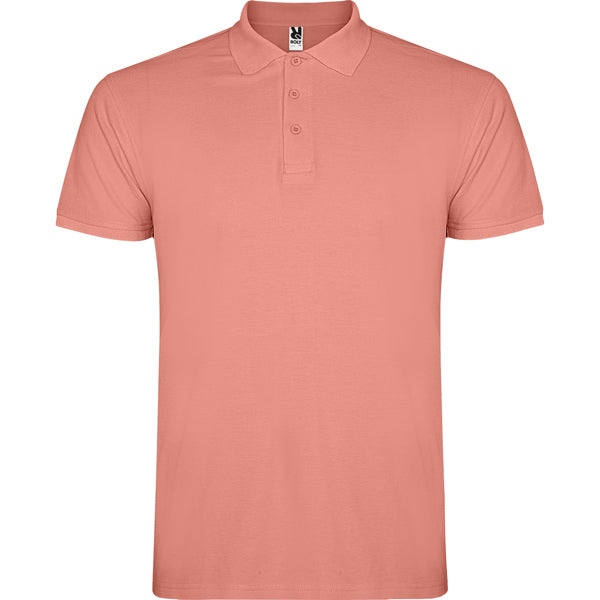 Poloshirt Star in Farbe Clay Orange