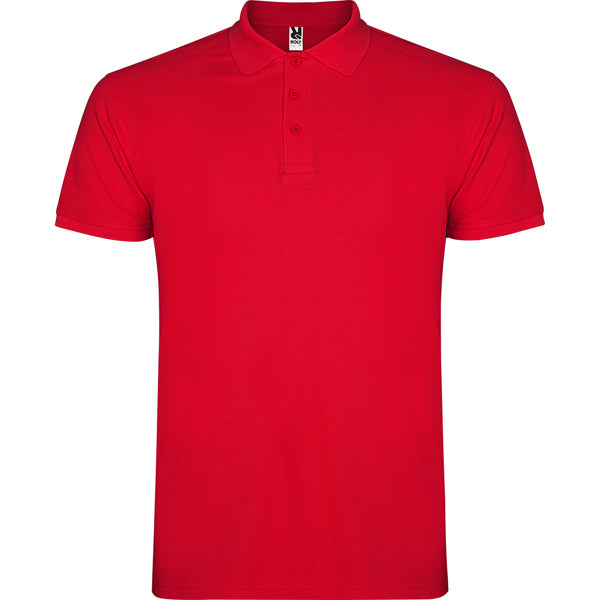 Poloshirt Star in Farbe Red