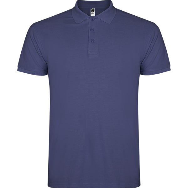 Poloshirt Star in Farbe Denim Blue