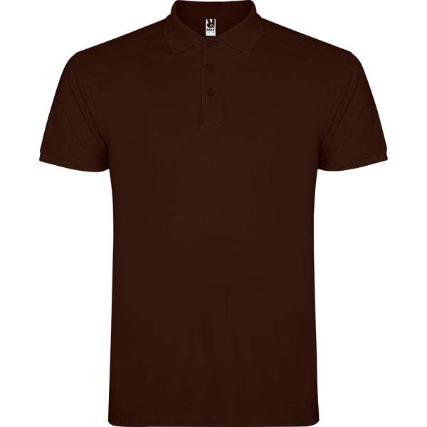 Poloshirt Star in Farbe Chocolate