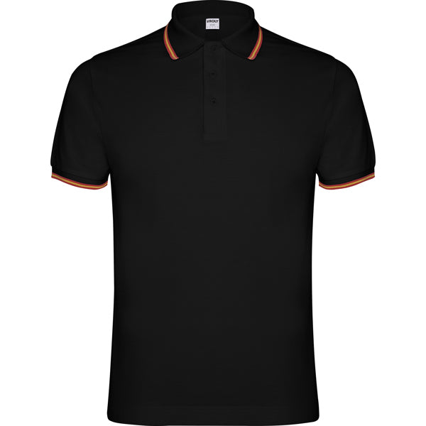 Poloshirt Nation in Farbe Black