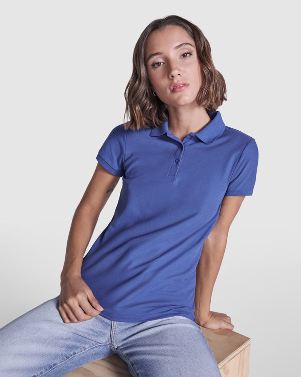 Poloshirt Pegaso Premium Woman in Farbe White