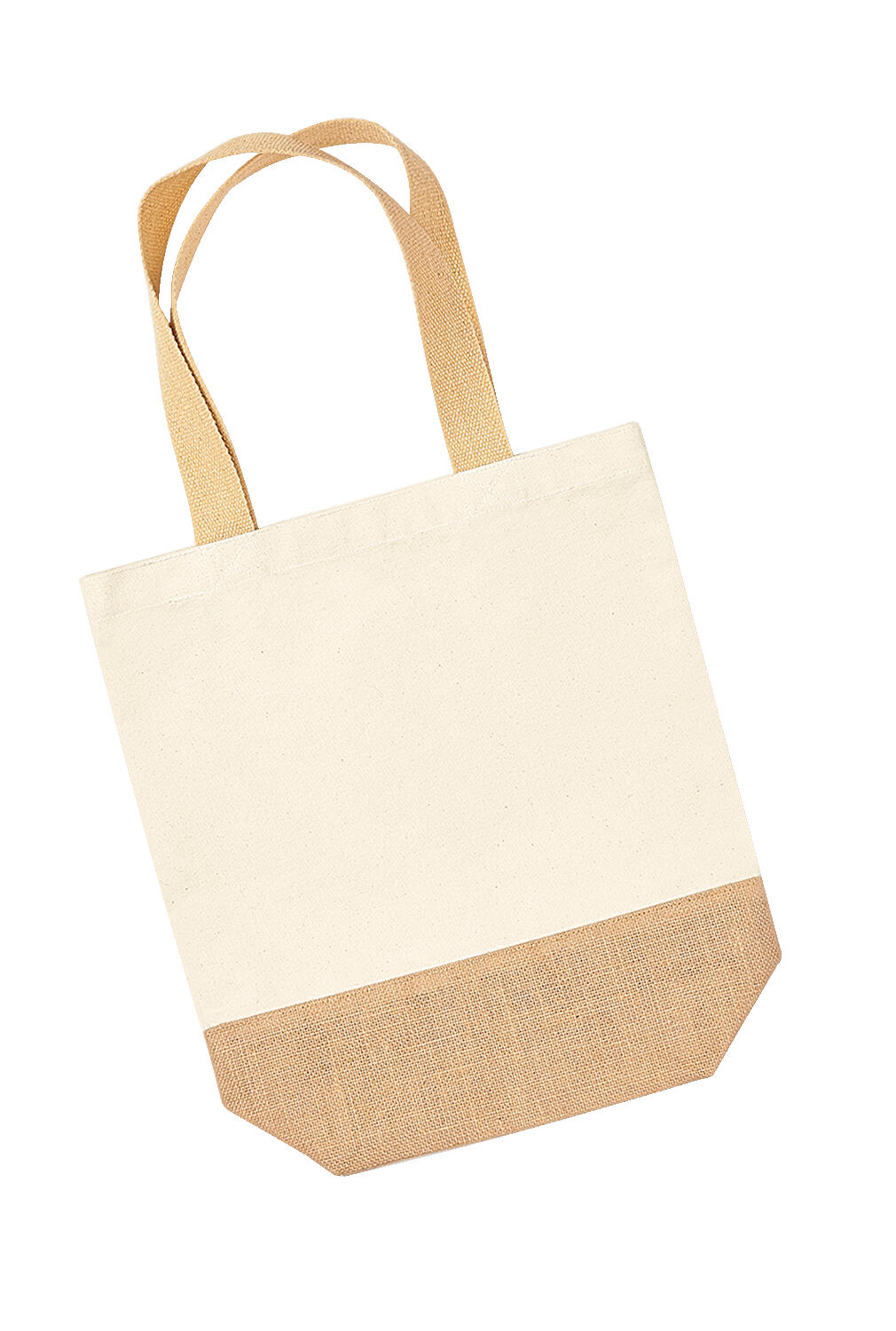 Jute Base Canvas Shopper in Farbe Natural