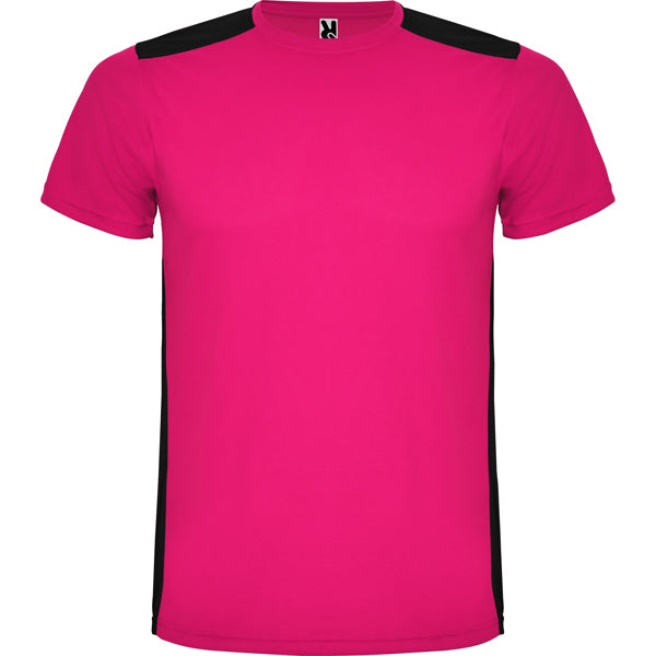 T-Shirt Detroit in Farbe Fuchsia/Black