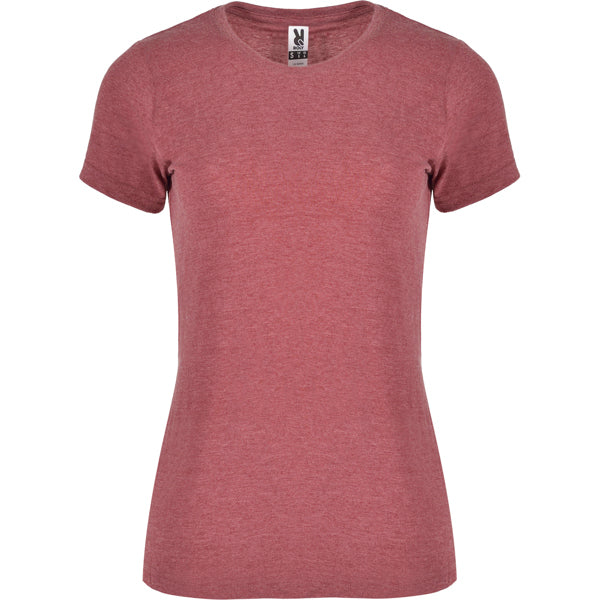 T-Shirt Fox Woman in Farbe Heather Garnet