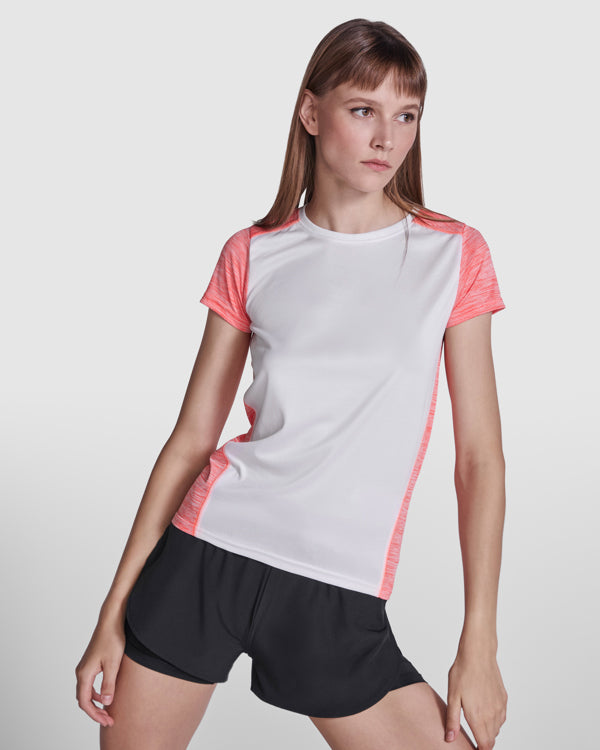 T-Shirt Zolder Woman in Farbe White/Heather Black